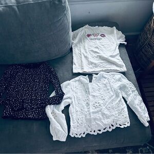 Kids Tops super cute Zara target three size 8 bundle
